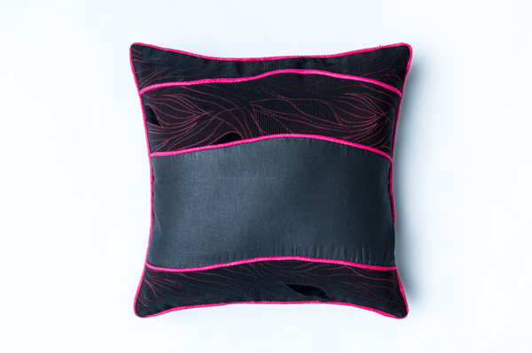 PINK WAVE 1  BOHO CUSHION COVER        45cm x 45cm